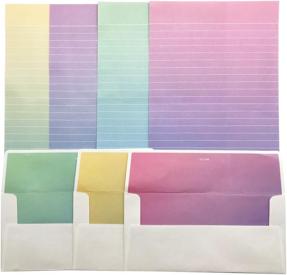 Letter Writing Paper Lined Stationary Paper and envelopes Set Letter Stationary