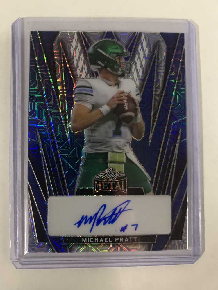 2024 Leaf Metal Michael Pratt Blue Mojo Auto /8 Tulane Green Wave