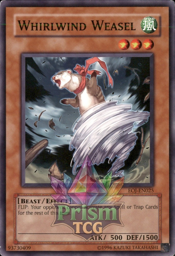 Whirlwind Weasel EOJ-EN025 Yu-Gi-Oh Rare Card