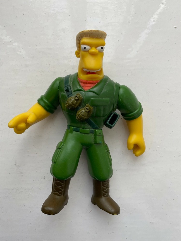 PLAYMATES INTERACTIVE THE SIMPSONS SERIES MCBAIN RAINIER WOLFCASTLE FIGURE WOS