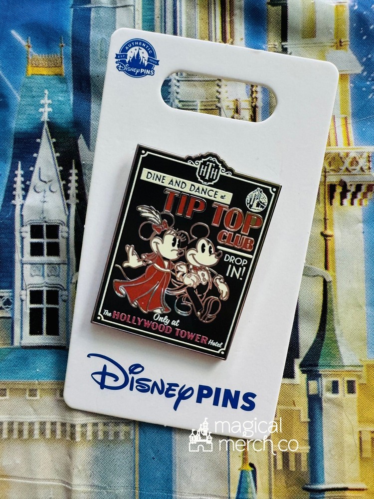 2024 Disney Parks Hollywood Studios Tower Of Terror Mickey Minnie Mouse OE Pin