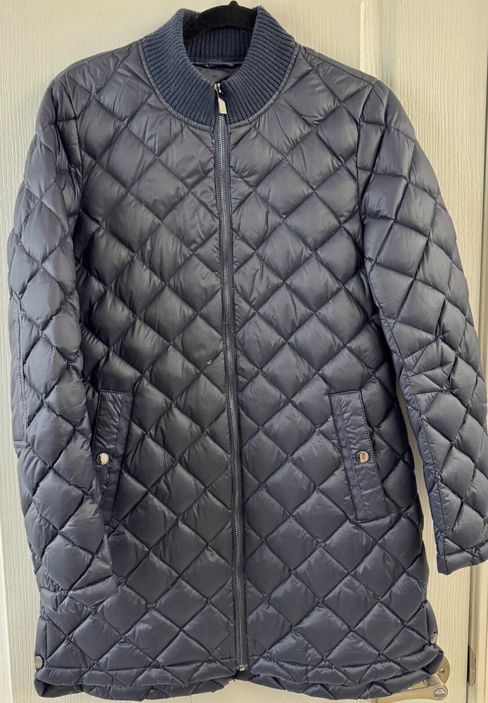 French Connection Navy Lightweight Down Coat Size Small  