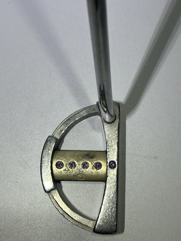 Gemspot®️OM 5 Mallet Putter W/AMETHYST  DiamondAlignment System&SuperStroke Grip