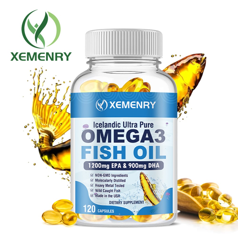 High-Potency Omega 3 Fish Oil with EPA DHA for Heart Brain & Joint Support