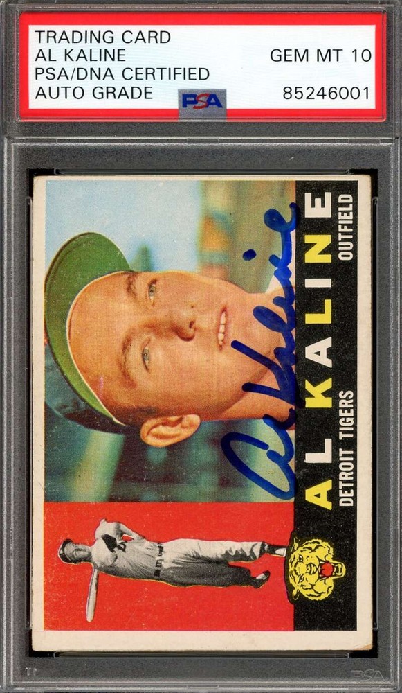 Al Kaline Gem Mint 10 PSA DNA Signed 1960 Topps Autograph