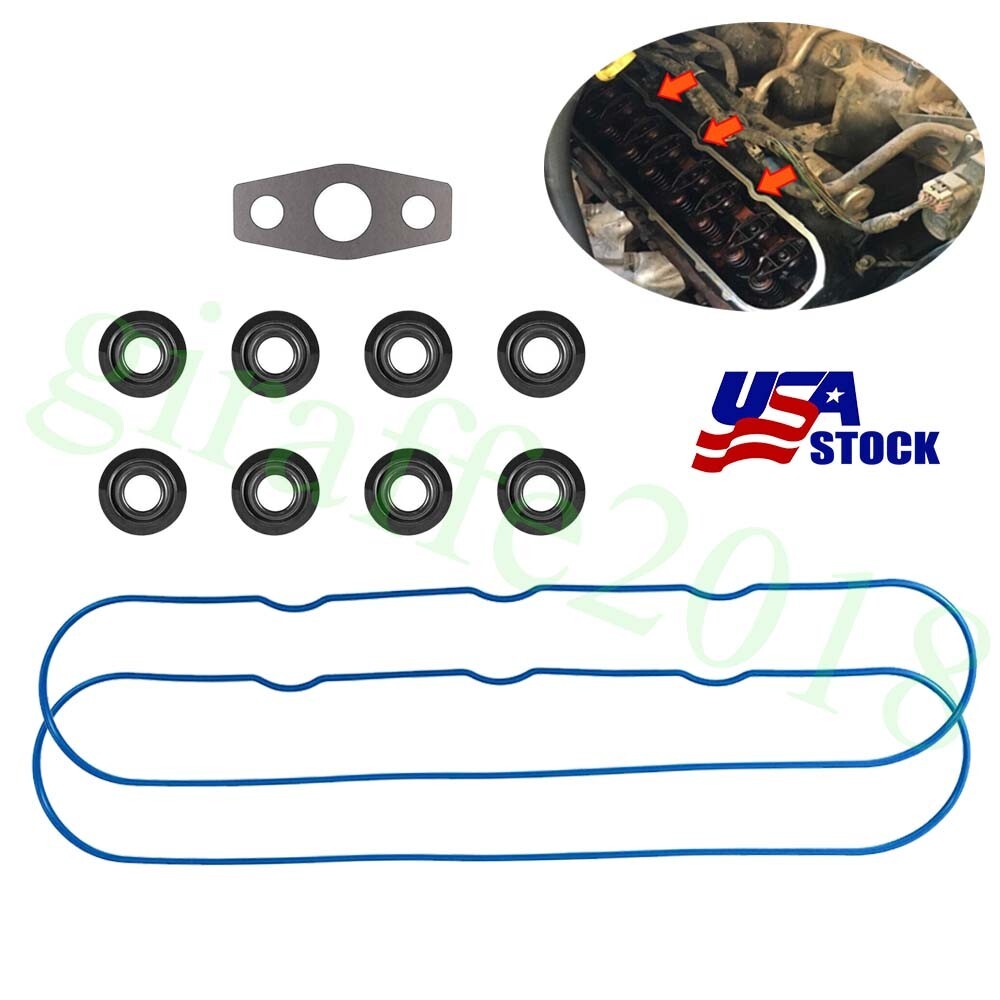 For 99-11 LS1 LS6 LS2 LS3 Valve Cover Rocker Arm Gaskets Seals  w/ Grommets