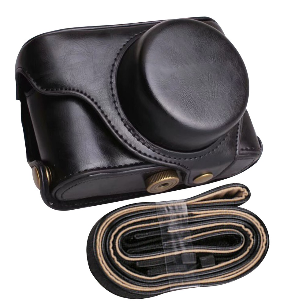 Fujifilm X100 Series PU Leather Camera Case Bag with Strap for X100 X100F X100S X100T