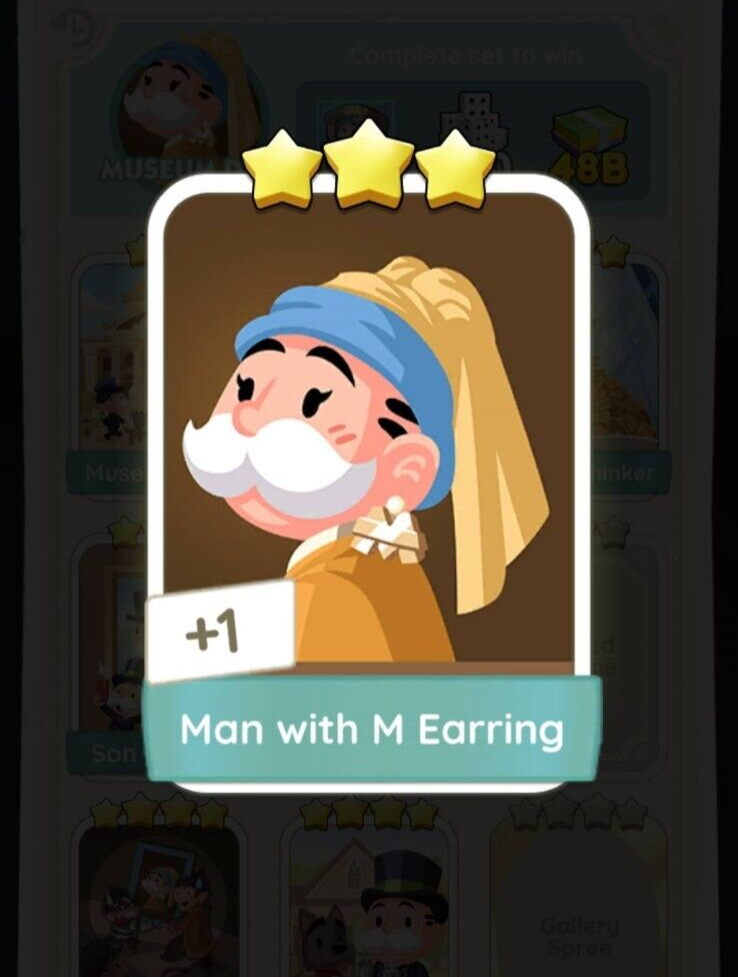 Man with M Earring | Set 11 🌟🌟🌟 stars