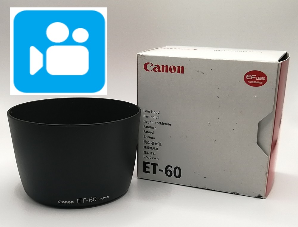 🎦VIDEO👀[Unused] Canon ET-60 ET 60 hood shade for EOS EF  EF-S From JAPAN