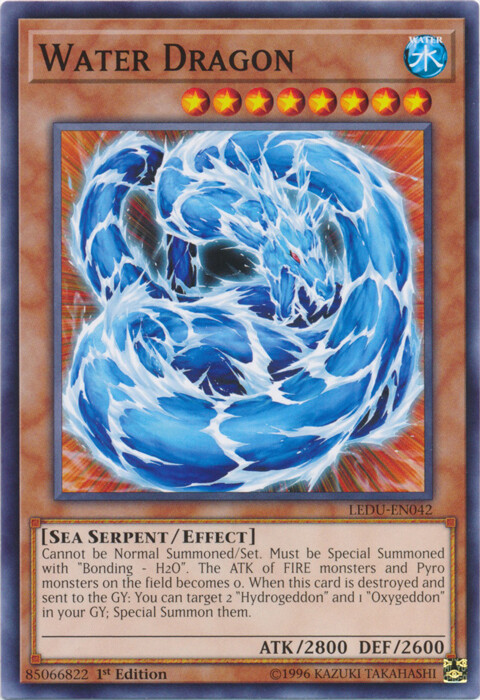 Water Dragon LEDU-EN042 Common 1st Edition x3 Near Mint