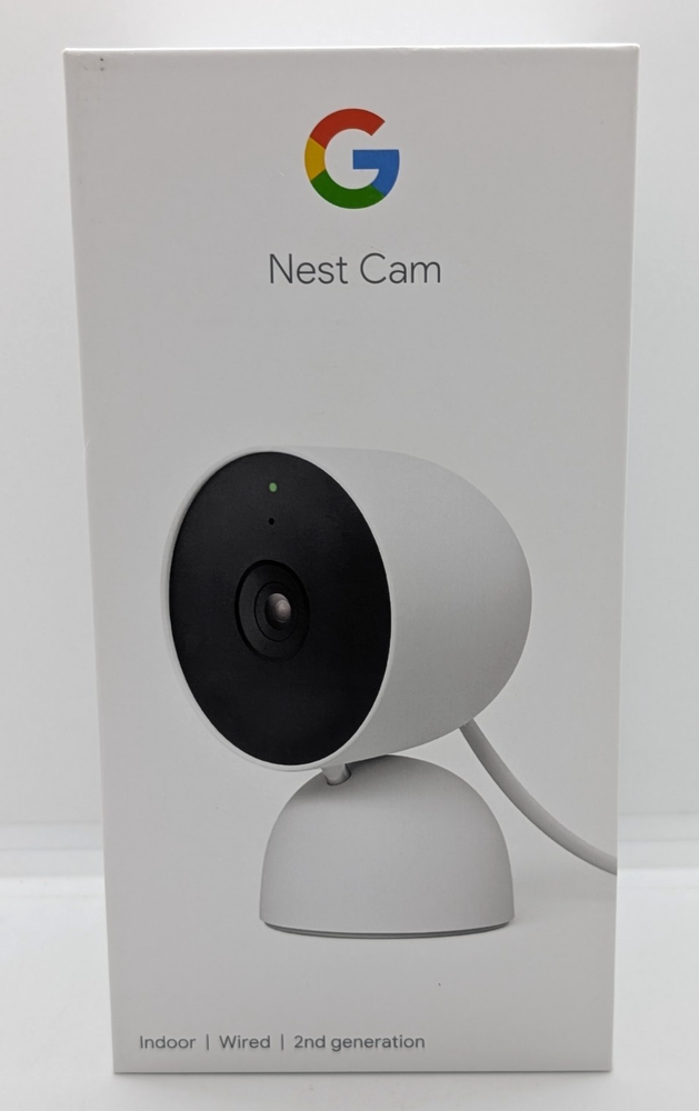 Google Nest Cam 2nd Gen Wired 1080p Indoor Home Security Camera White GJQ9T