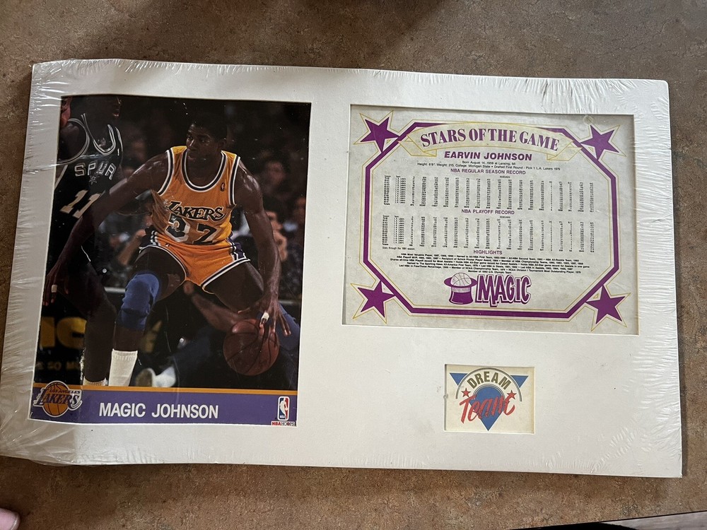 Stars Of The Game Magic Johnson 1992 Dream Team Poster Board LA Lakers