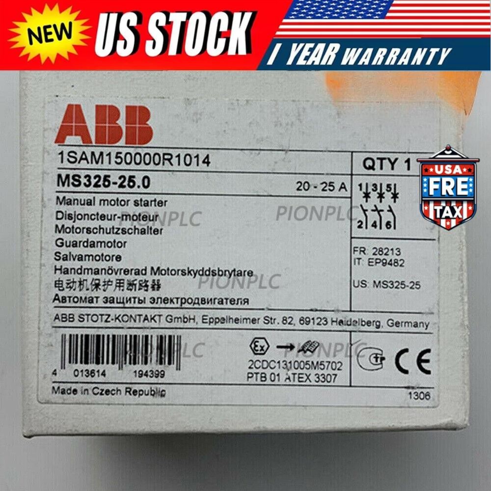1PCS NEW ABB MS325-25 Manual Motor Starte MS325-25