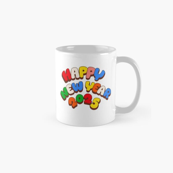 HAPPY NEW YEAR 2025 STICKER Classic Mug , Gift For Family