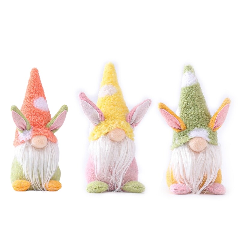 Easter Bunny Dwarf Decoration Faceless for Party Ornament Kid Toy for House