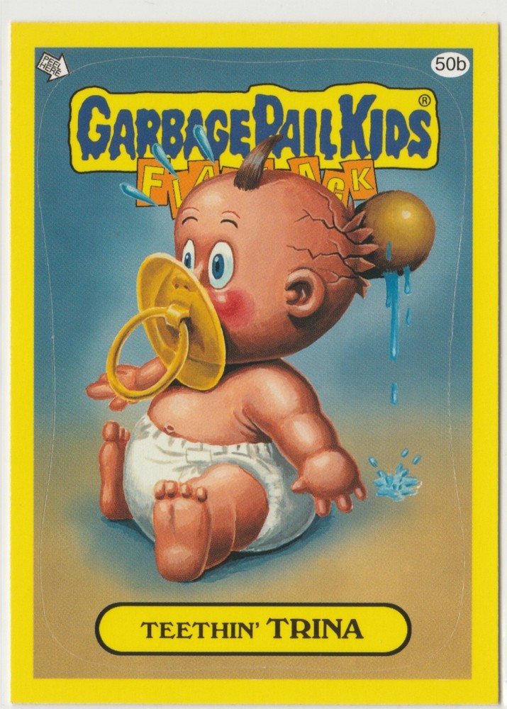 Teethin' Trina #50b Garbage Pail Kids GPK 2011 FB3 Flashback Series 3