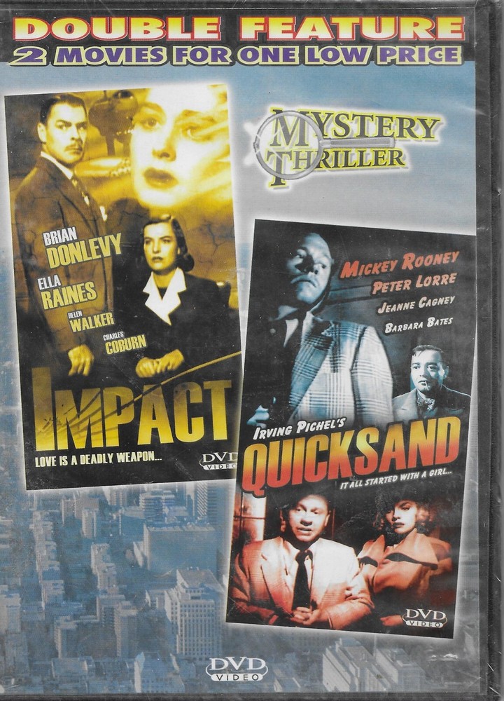 Mystery Thriller Classics Double Feature DVD - Impact & Quicksand