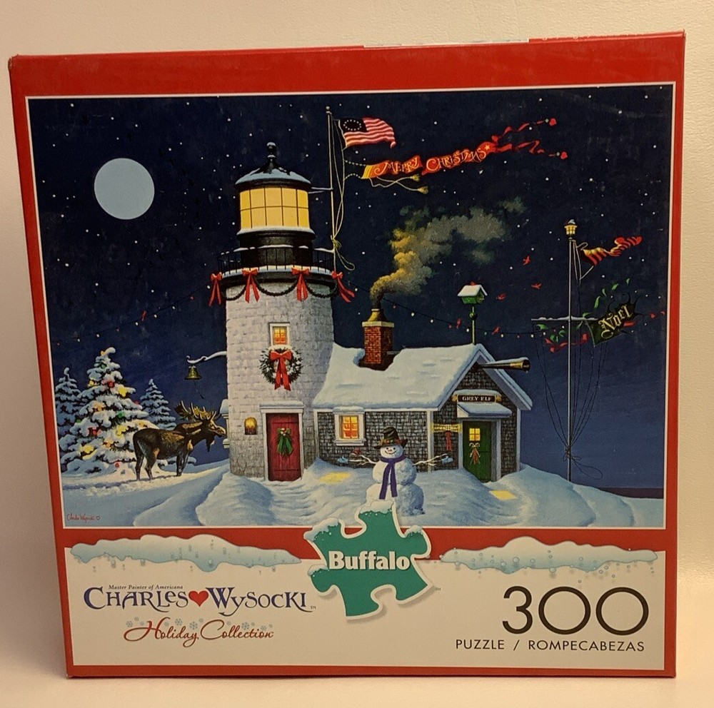 Charles Wysocki Holiday Collection - Take Out Window - 300 Large Piece Puzzle