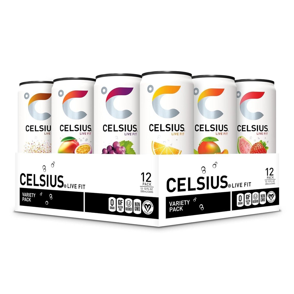 CELSIUS Assorted Flavors Official Variety Pack Functional Essential Energy Dr...