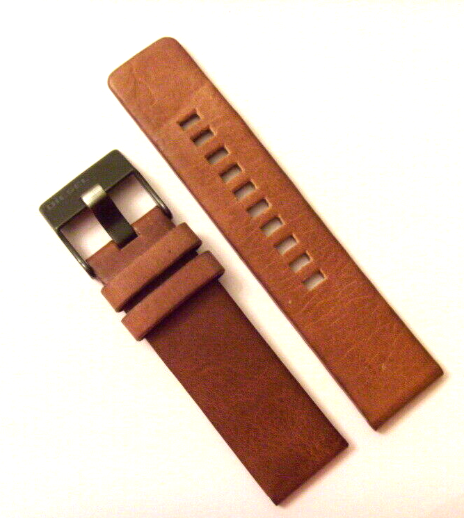 DIESEL Original Replacement Leather Strap DZ1660 Watch Strap Brown 24 Mm
