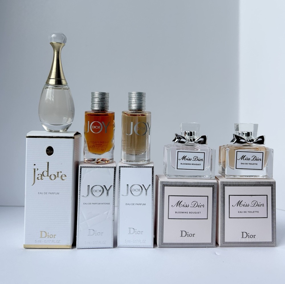 Dior J’adore & Joy & Miss Dior 5pc Mini Perfume Set