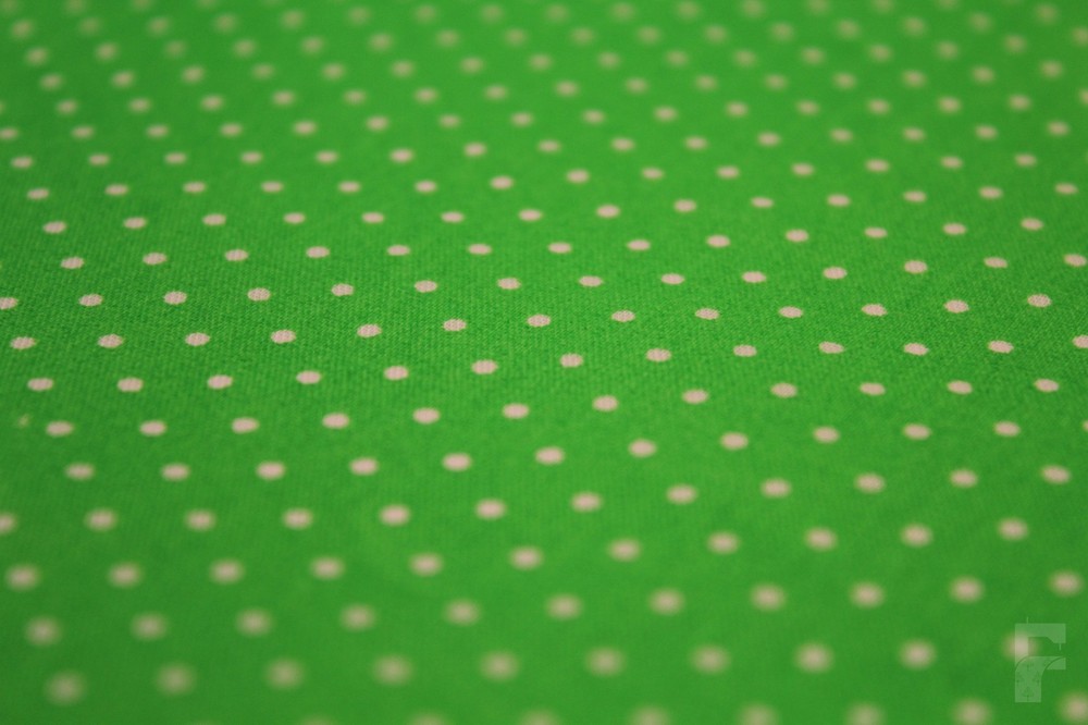 2 mm WHITE PIN SPOTS (POLKA DOTS) ON POLY COTTON FABRIC