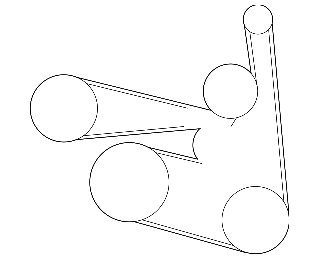 Genuine Nissan Serpentine Belt 11720-EA001