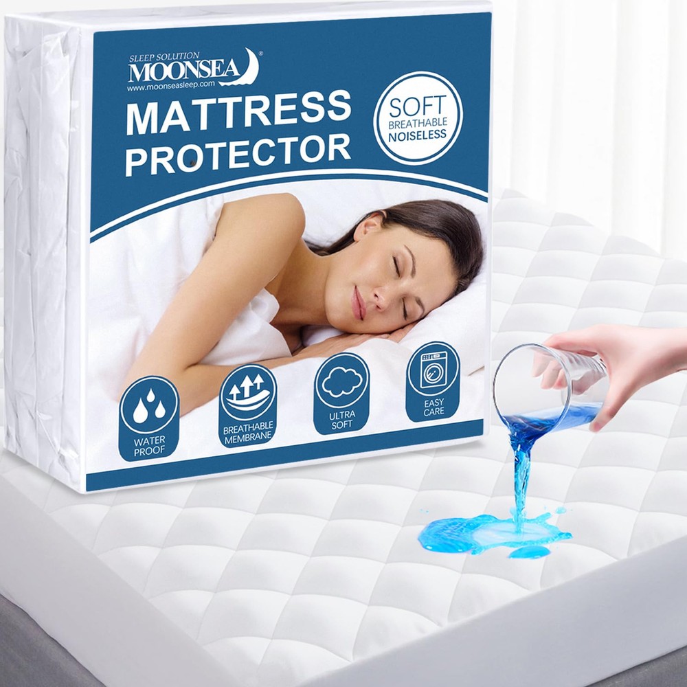 RV Short Queen Mattress Topper Pad Protector Waterproof, Absorbent 60