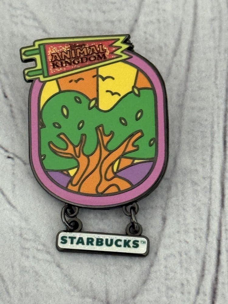 Disney Starbucks 2025 Animal Kingdom Tree of Life Mystery Pin New