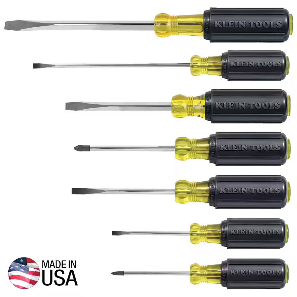 Klein Tools 7-Piece Screwdriver Set with Comfort Grip Handles