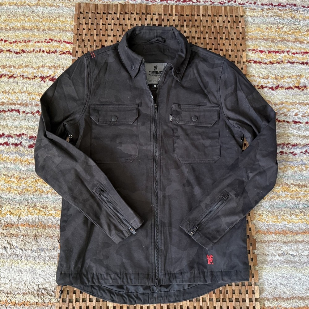 Chrome Industries Grey CAmo Button Down Utility Military Jacket Men's Small S