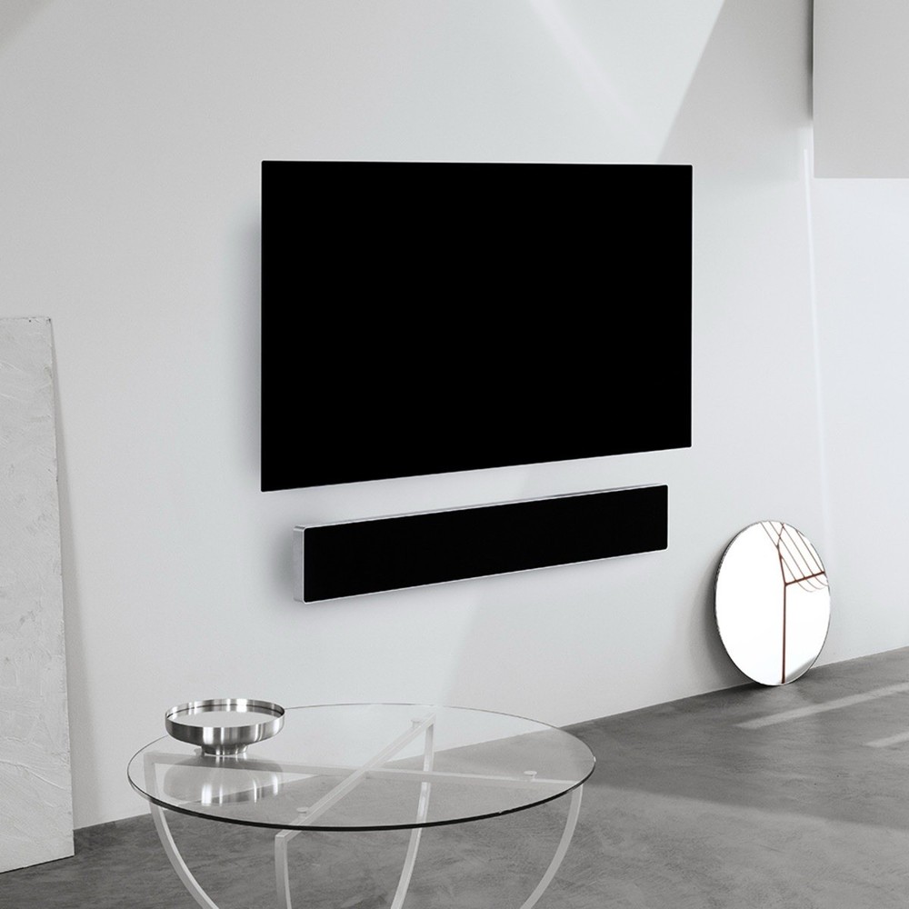 Bang & Olufsen Beosound Stage Dolby Soundbar in Aluminum Black - Premium Audio Experience
