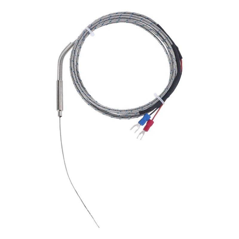 K-Type Thermocouple with 1mm x 100mm Probe Temperature Sensors 1M/3.28FT Cable
