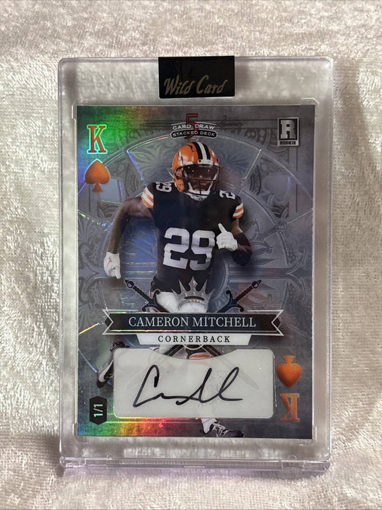 2023 WILD CARD 5 CARD DRAW 1/1 AUTO CAMERON MITCHELL