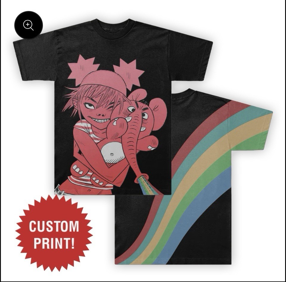 Brand New Gorillaz T-shirt Official From UK. Size M Unisex