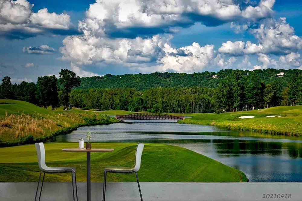 3D Sky Forest River Landscape Wall Murals Wallpaper Murals Wall Sticker