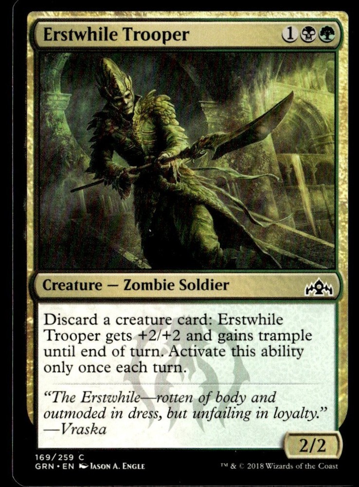 2018 Guilds of Ravnica Erstwhile Trooper Expansion/Common #169