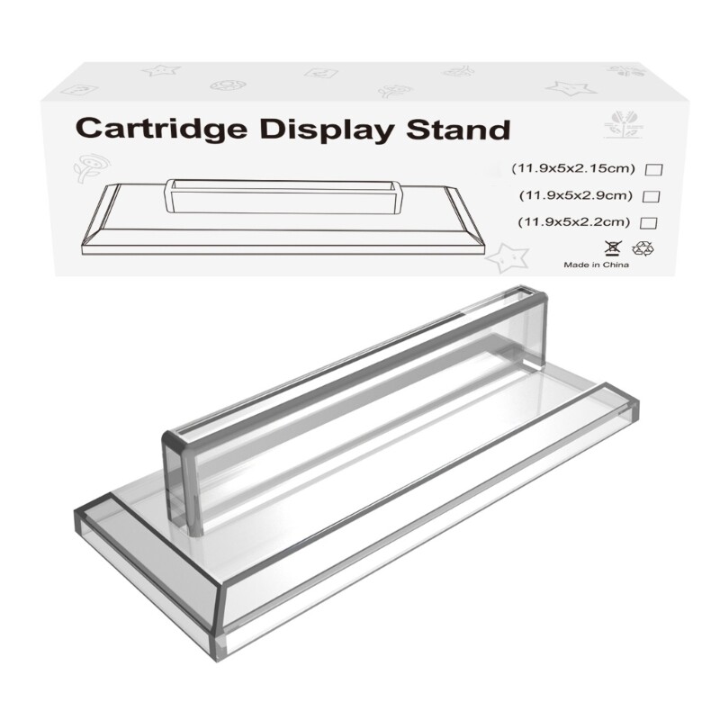 Game Card Display Holder Stand for Exhibition & Retro Game Lovers Easy to Set Up