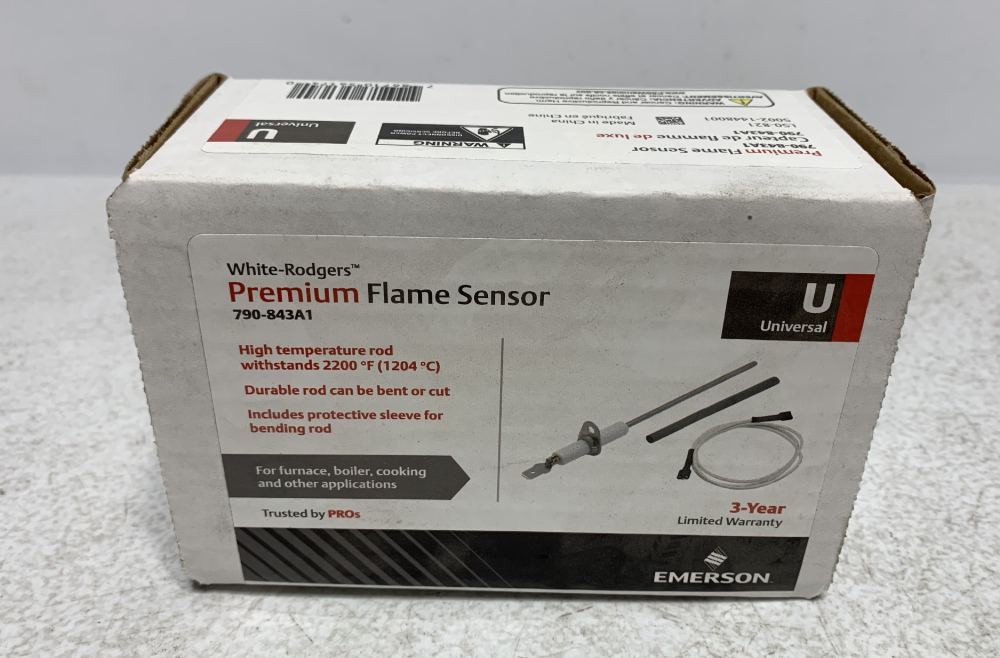 Emerson 790-843A1 Flame Sensor 2200 degF Universal