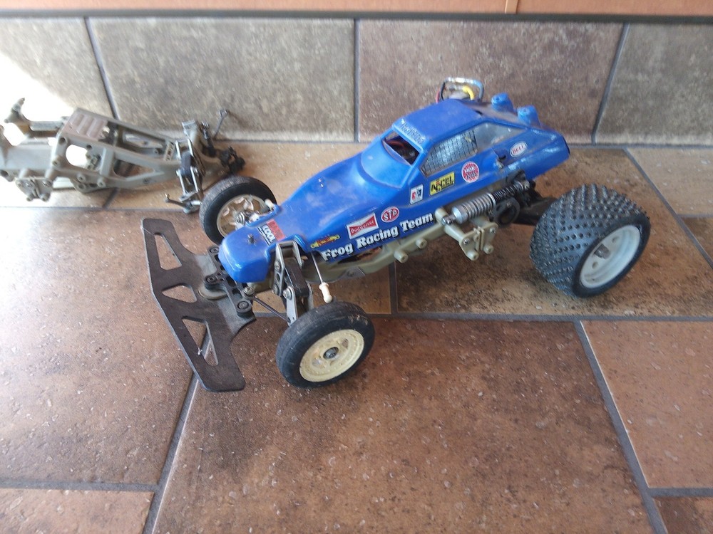1983 Tamiya Frog RC10 Buggy Fire  Phoneix Electric Speed Control OilShocks Hitec