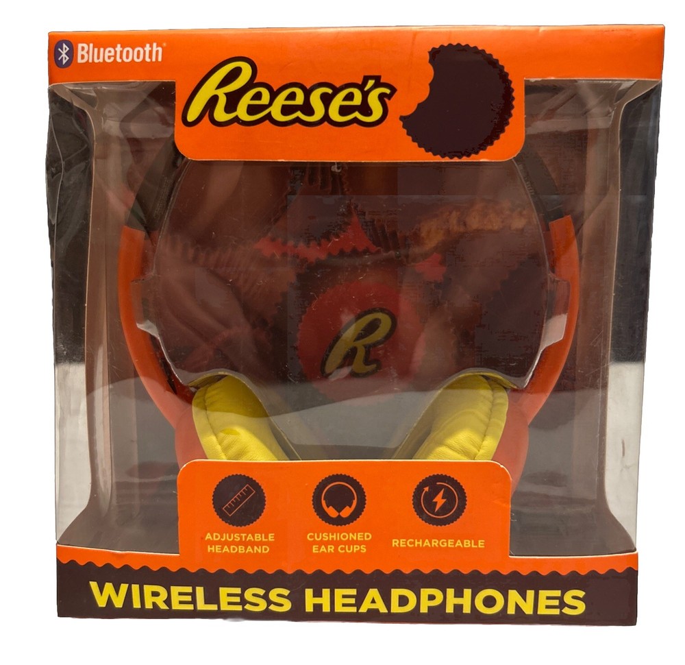 Reese’s Wireless Headphones Rechargeable Rare Collectors Box Open Box