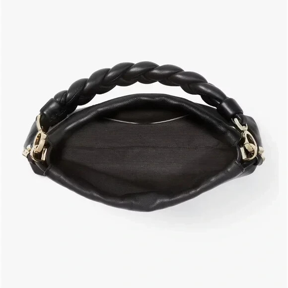 Kate Spade meringue Large Napa leather crossbody bag Satchel ~NWT~ Black