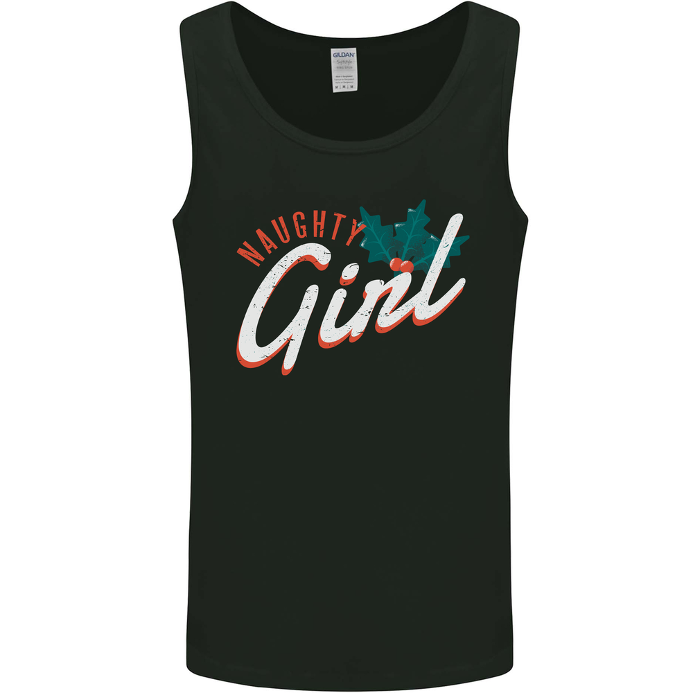 Naughty Girl Funny Christmas Xmas Mens Vest Tank Top