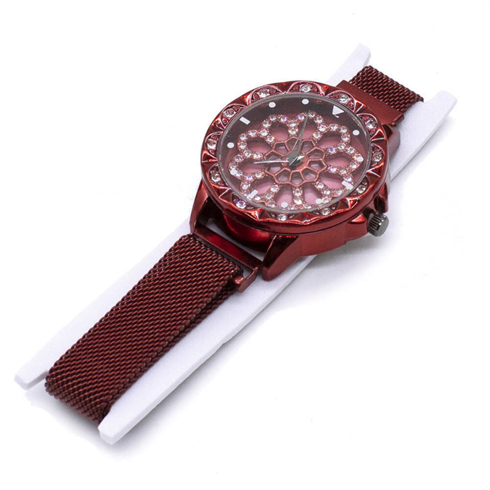 Fashionable Rotatable Dial Quartz Ladies Watch with Alloy Strap and Round Face