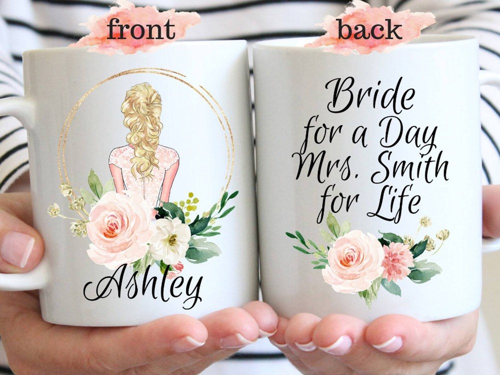Personalized Future Mrs Mug Custom Engagement Gift for Bride To Be