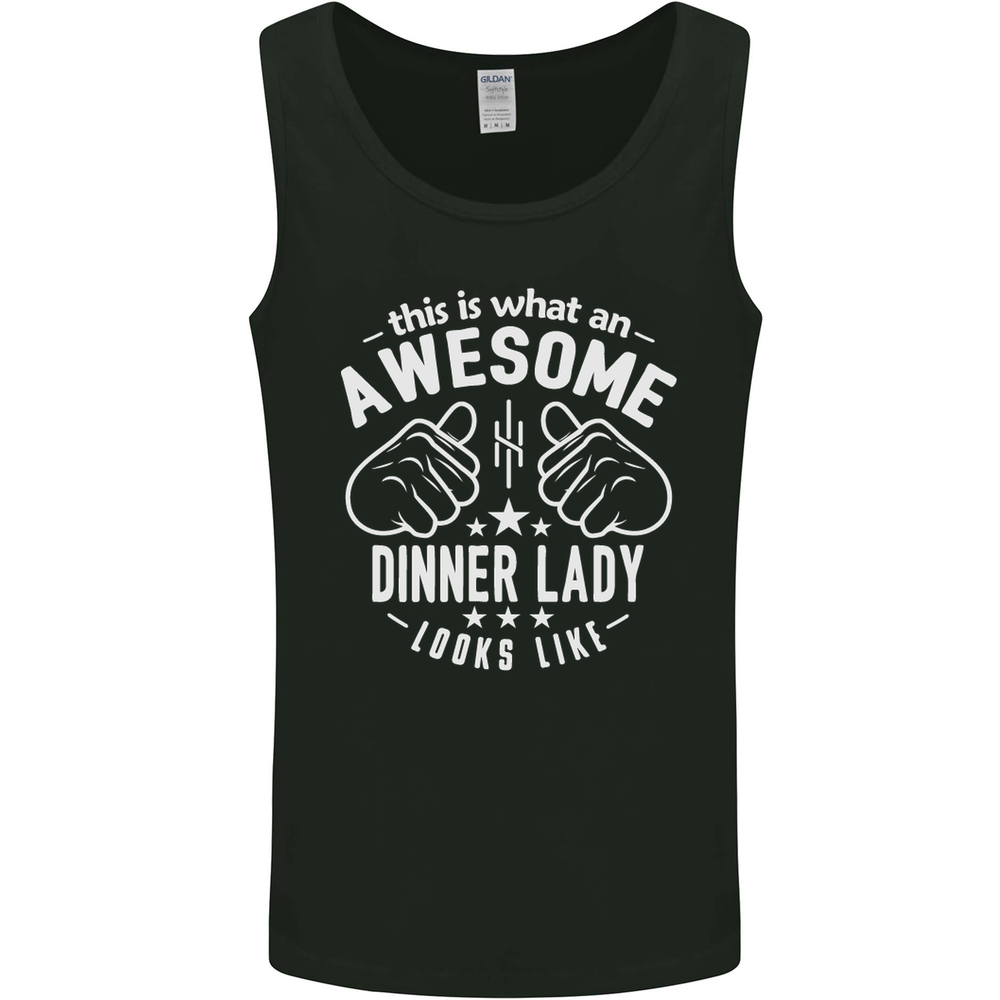An Awesome Dinner Lady Looks Like Mens Vest Tank Top