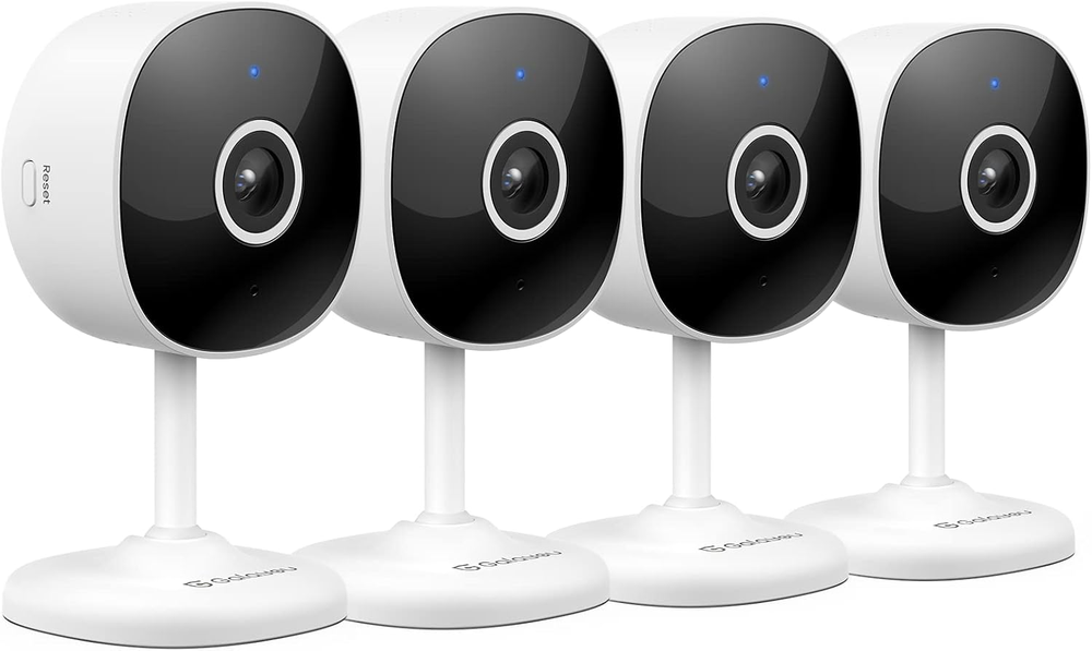 Indoor Cameras for Home Security 2K,  Wireless Wifi Baby Camera Monitor with Two