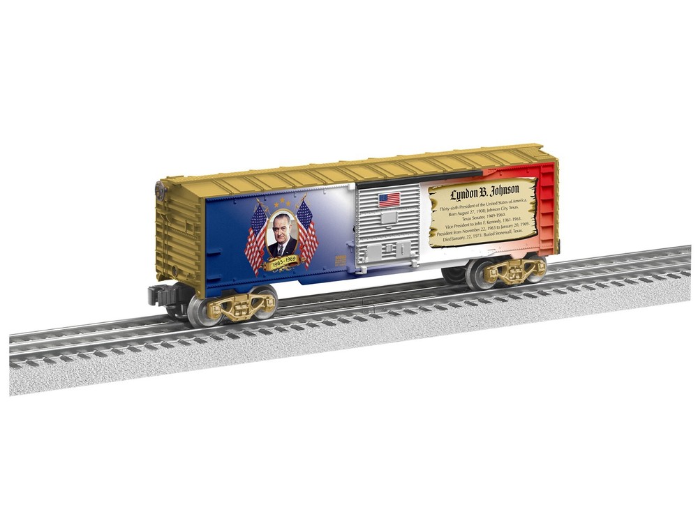 Lionel 2138060 Lyndon Johnson Boxcar O Scale Model Train