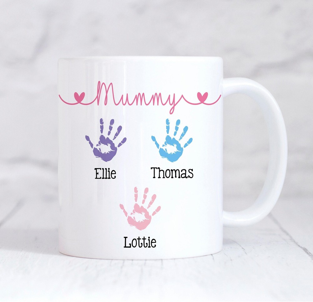 Mummy Handprint Mug Mothers Day Gift Personalised Mummy Mug New Mum Gift Mummy