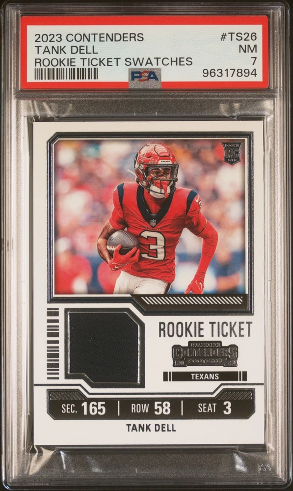 2023 Panini Contenders - Rookie Ticket Swatches #TS26 Tank Dell (MEM, RC)